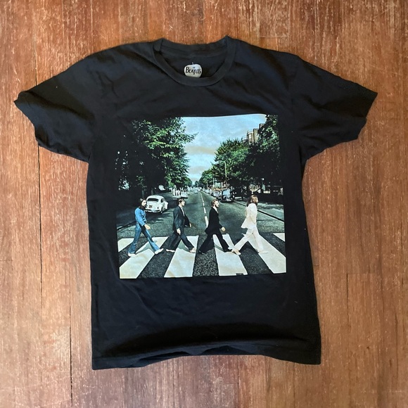 The Beatles Tops - The Beatles Black Graphic T-Shirt - Medium